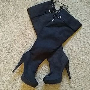 Black Over The Knee Boots
